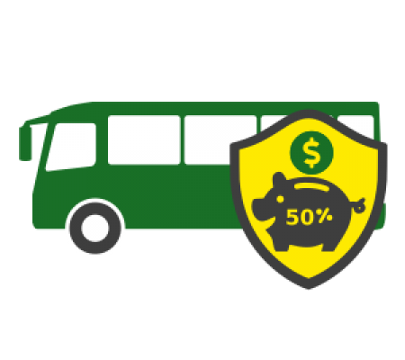 Seguro vial + Reducción de deducible 50% PickUp / Microbus / SUV